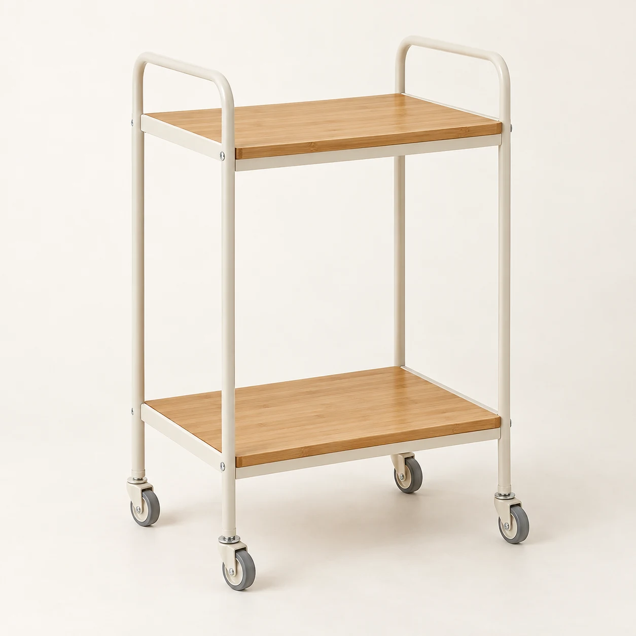 Compact Kitchen Cart — One two-tier cart with 4 casters